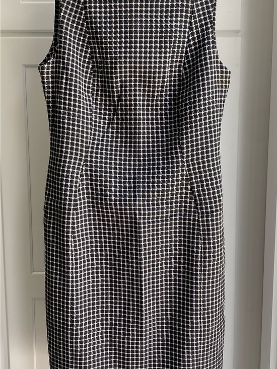 Calvin Klein Dresses & Skirts - Calvin Klein Black and White Checked Midi Sheath Dress